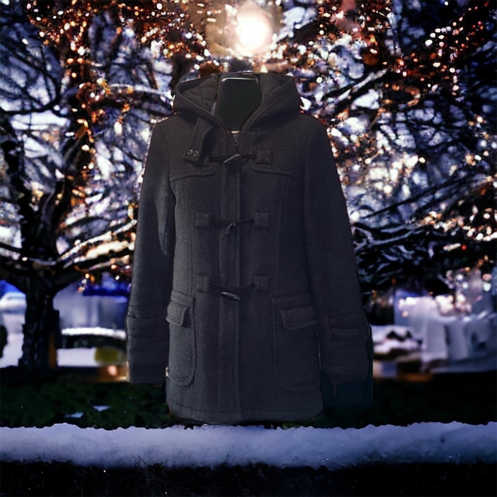 Joe Fresh Toggle Peacoat -NWOT- Grey -Gloverall SzXs 🍁🍂​​​​​ - Picture 9 of 16